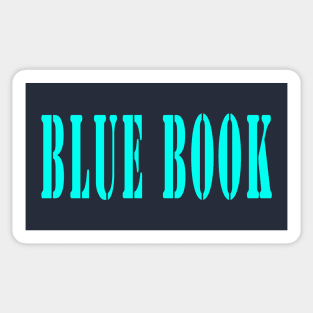 Blue Book Sticker
